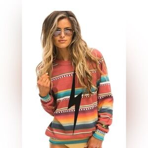 Aviator Nation Tulum Bolt Stitch Sweatshirt